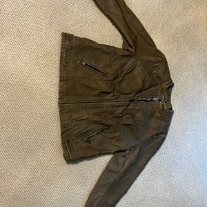 Distressed 2xl Falls Creek Ladies Leather Jacket